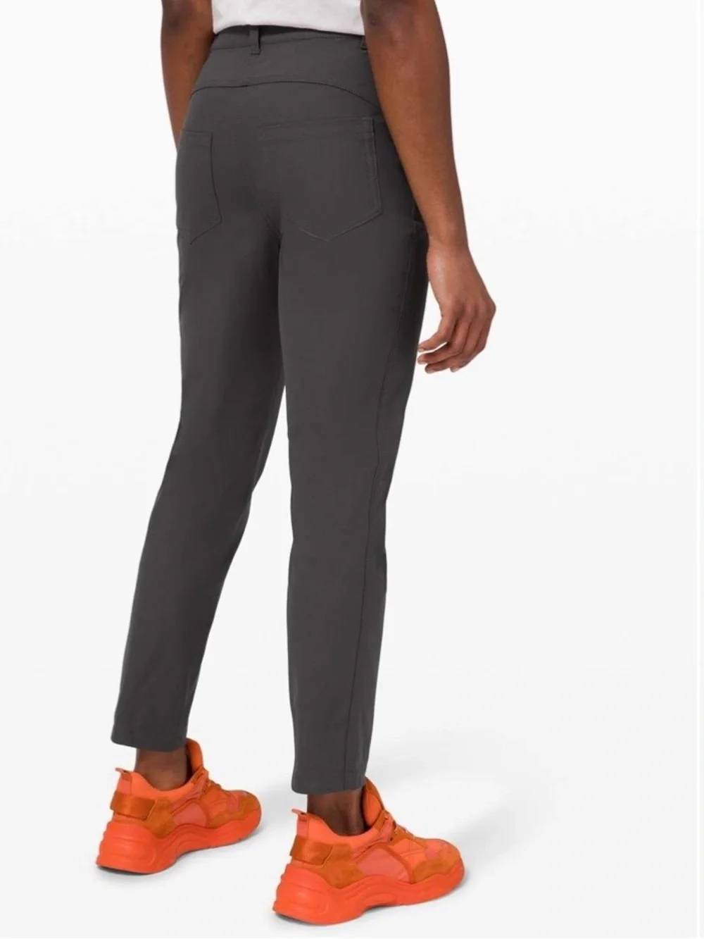 lululemon athletica Lululemon City Sleek 5 Pocket Black Ponte Ankle Pants sz 4